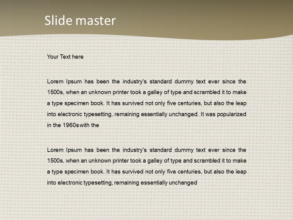 Fibers Rough Canvas PowerPoint Template