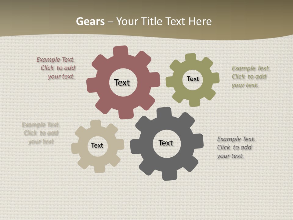 Fibers Rough Canvas PowerPoint Template