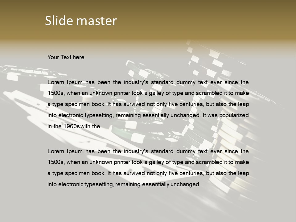 Bet Lie White PowerPoint Template