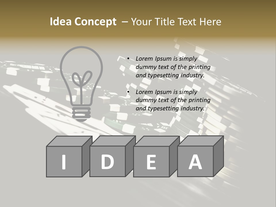 Bet Lie White PowerPoint Template