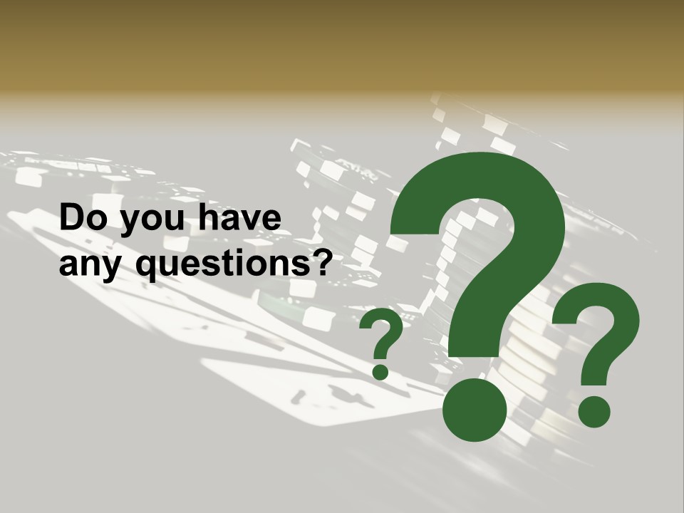 Bet Lie White PowerPoint Template