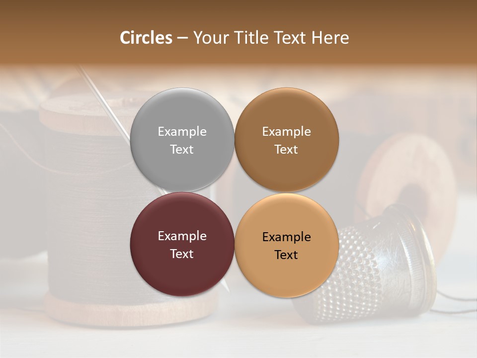 Spools Tape Tools PowerPoint Template