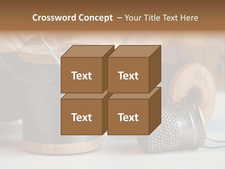 Spools Tape Tools PowerPoint Template