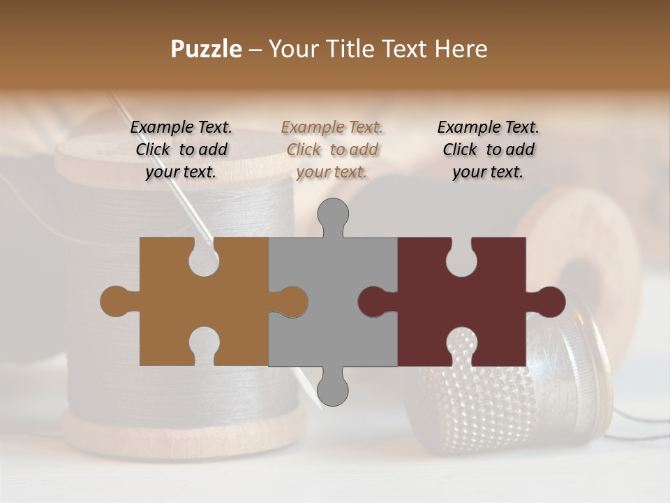 Spools Tape Tools PowerPoint Template