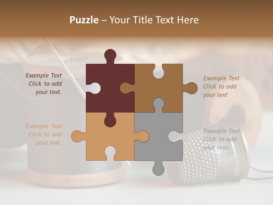Spools Tape Tools PowerPoint Template