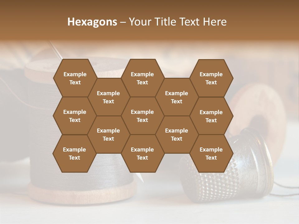 Spools Tape Tools PowerPoint Template