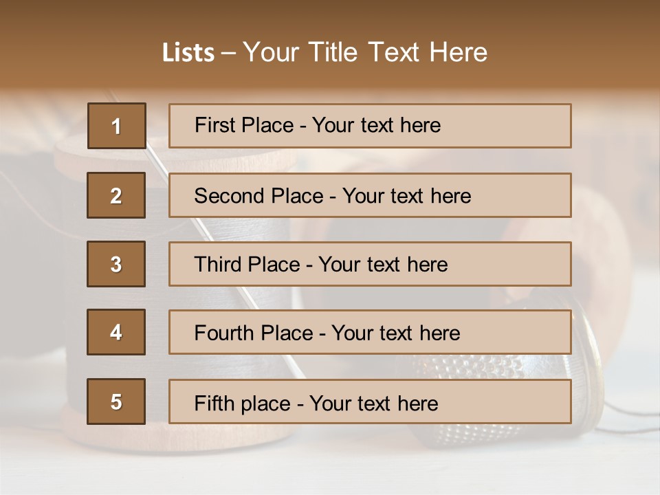 Spools Tape Tools PowerPoint Template