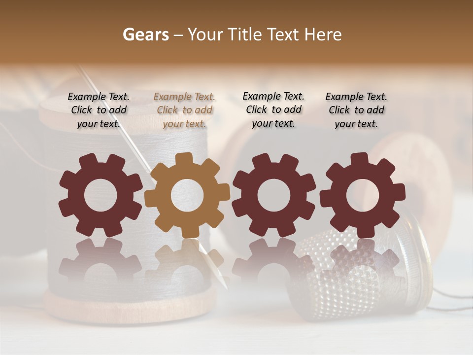 Spools Tape Tools PowerPoint Template