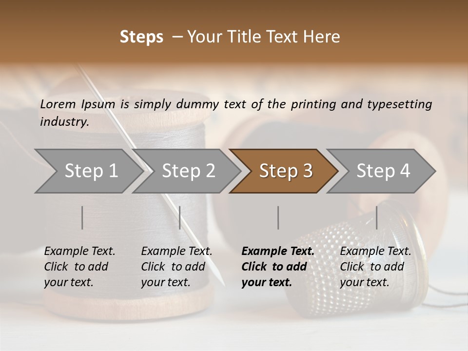 Spools Tape Tools PowerPoint Template