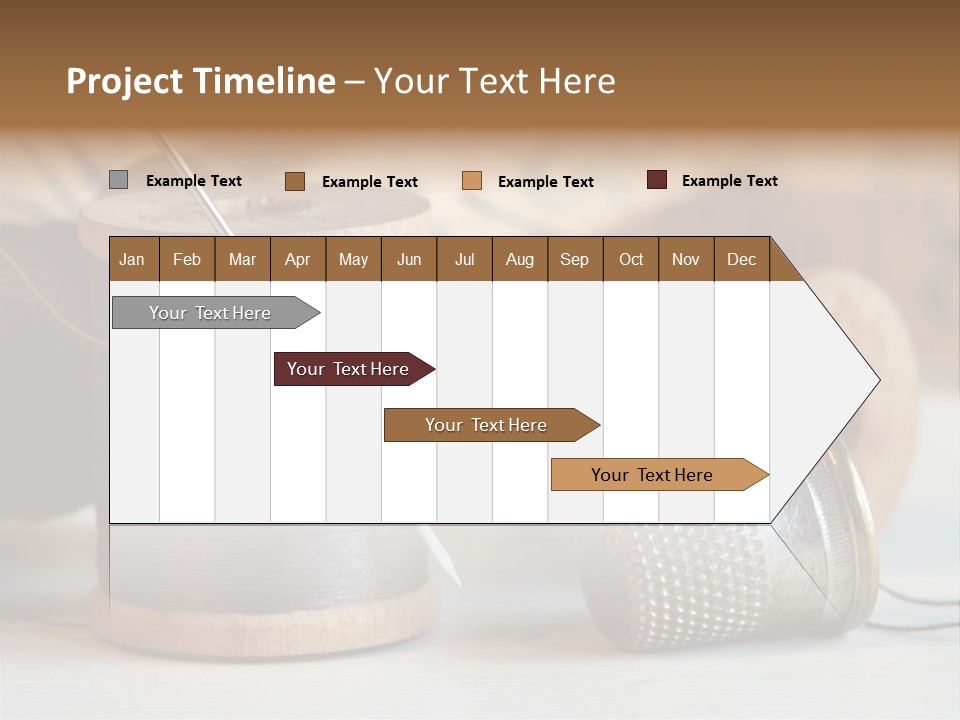 Spools Tape Tools PowerPoint Template