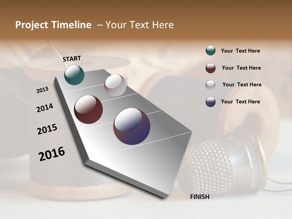 Spools Tape Tools PowerPoint Template