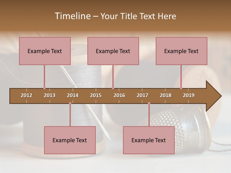Spools Tape Tools PowerPoint Template