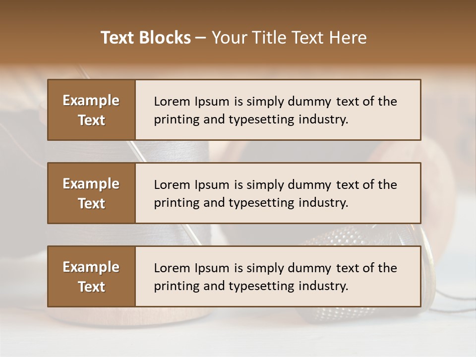 Spools Tape Tools PowerPoint Template