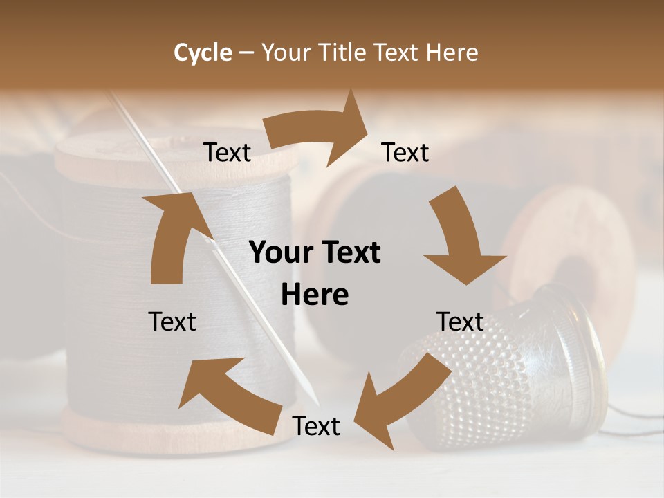 Spools Tape Tools PowerPoint Template