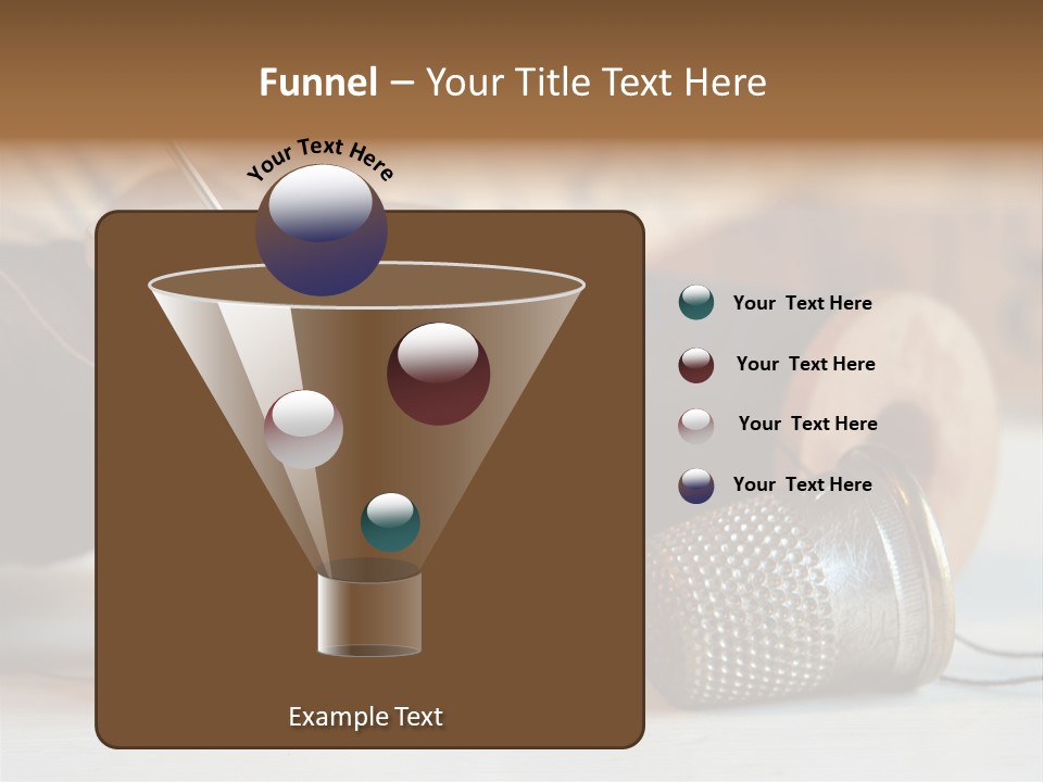 Spools Tape Tools PowerPoint Template