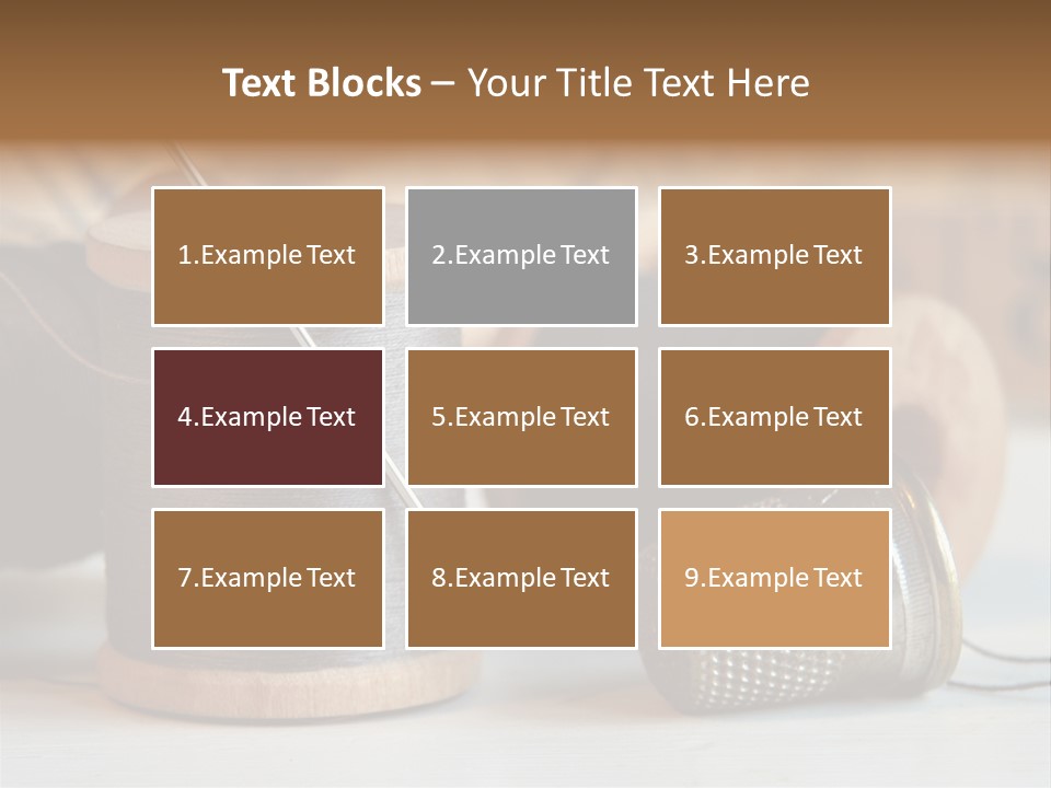 Spools Tape Tools PowerPoint Template