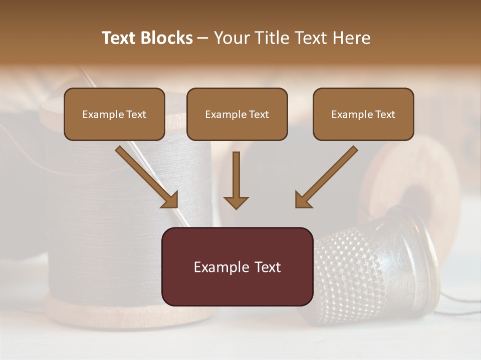 Spools Tape Tools PowerPoint Template