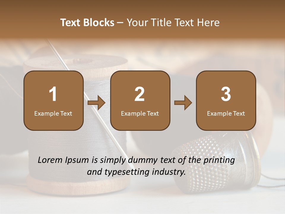 Spools Tape Tools PowerPoint Template
