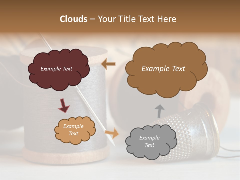 Spools Tape Tools PowerPoint Template
