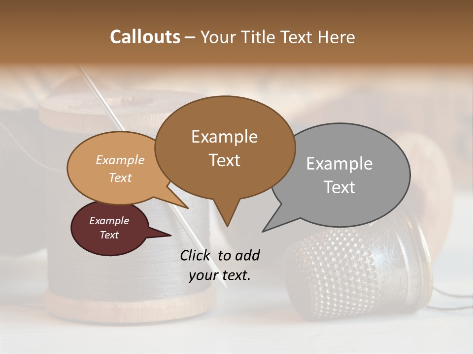 Spools Tape Tools PowerPoint Template