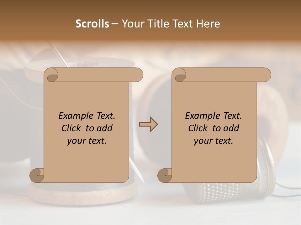 Spools Tape Tools PowerPoint Template