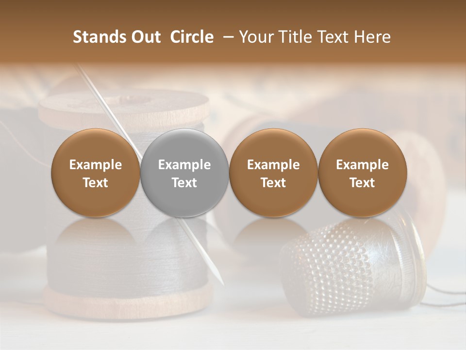 Spools Tape Tools PowerPoint Template