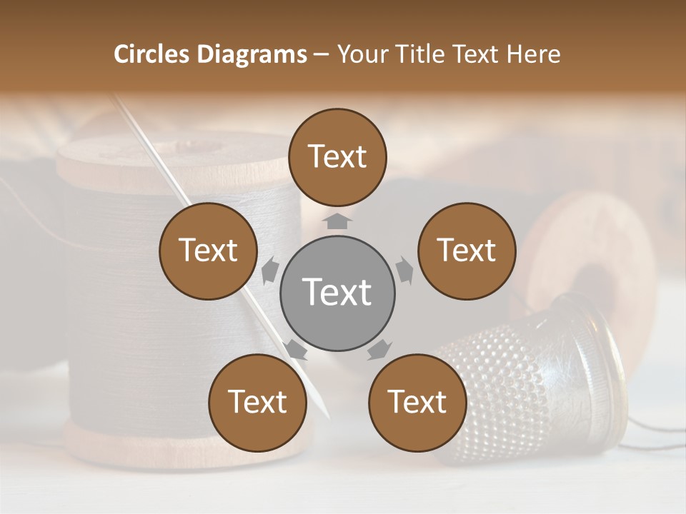 Spools Tape Tools PowerPoint Template