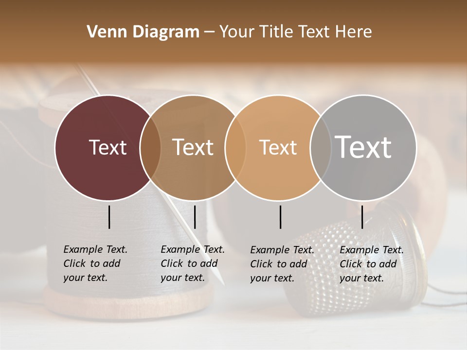Spools Tape Tools PowerPoint Template