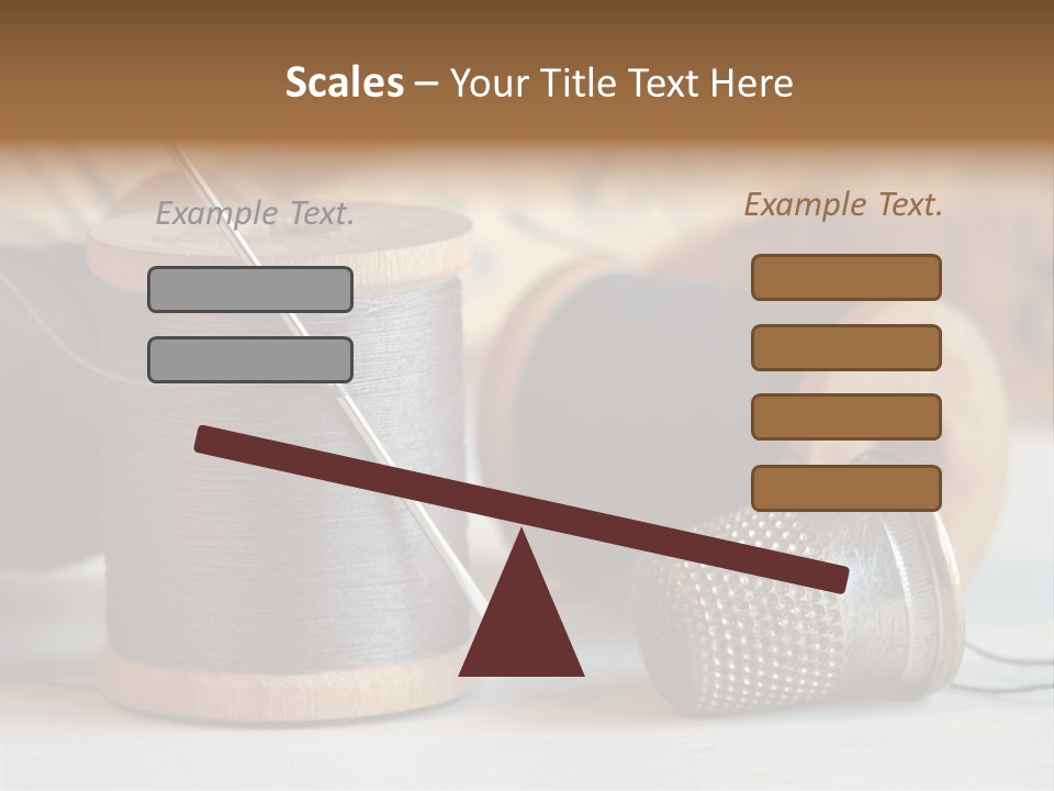 Spools Tape Tools PowerPoint Template