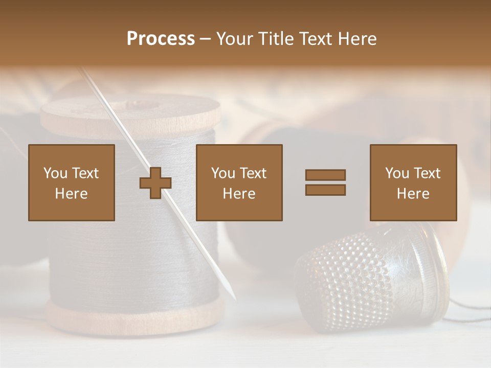 Spools Tape Tools PowerPoint Template
