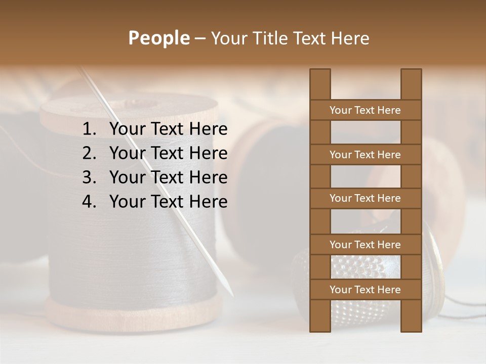Spools Tape Tools PowerPoint Template