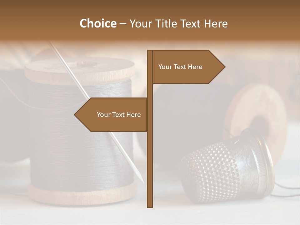 Spools Tape Tools PowerPoint Template