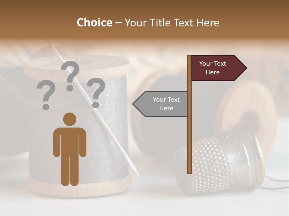 Spools Tape Tools PowerPoint Template