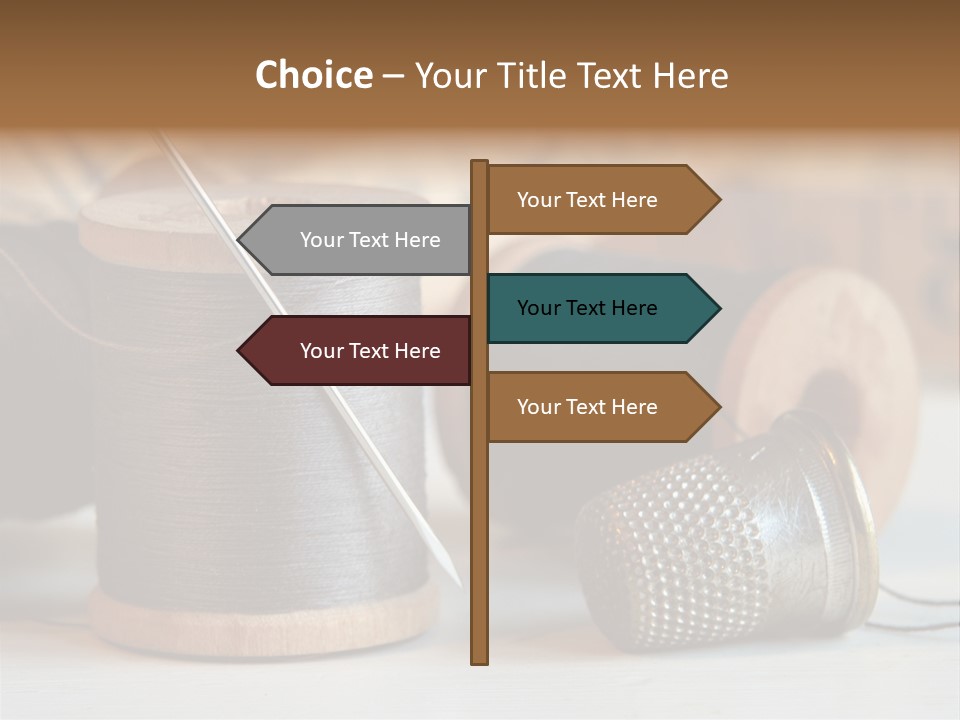 Spools Tape Tools PowerPoint Template