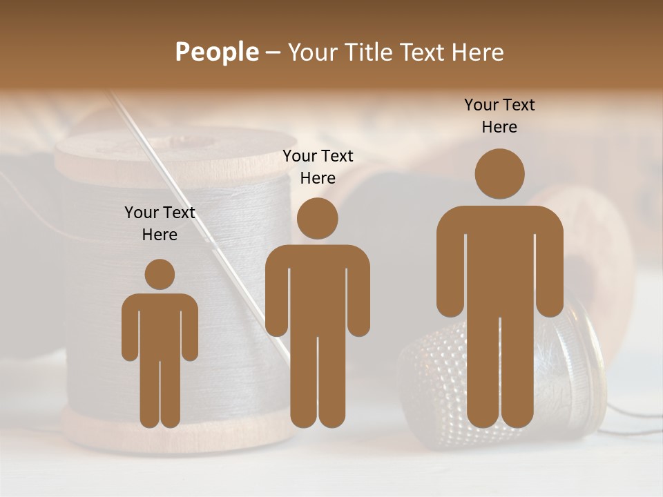 Spools Tape Tools PowerPoint Template