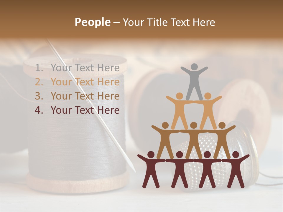 Spools Tape Tools PowerPoint Template