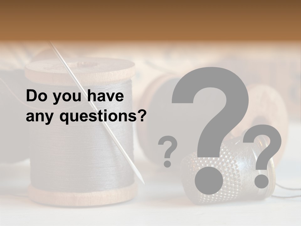 Spools Tape Tools PowerPoint Template