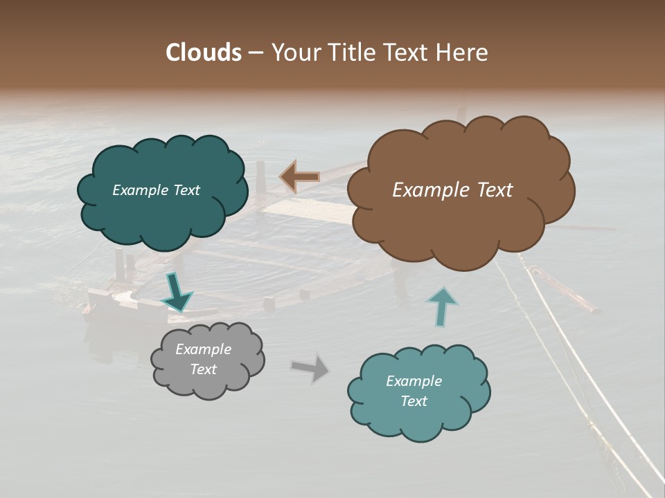 String Web Clouds PowerPoint Template