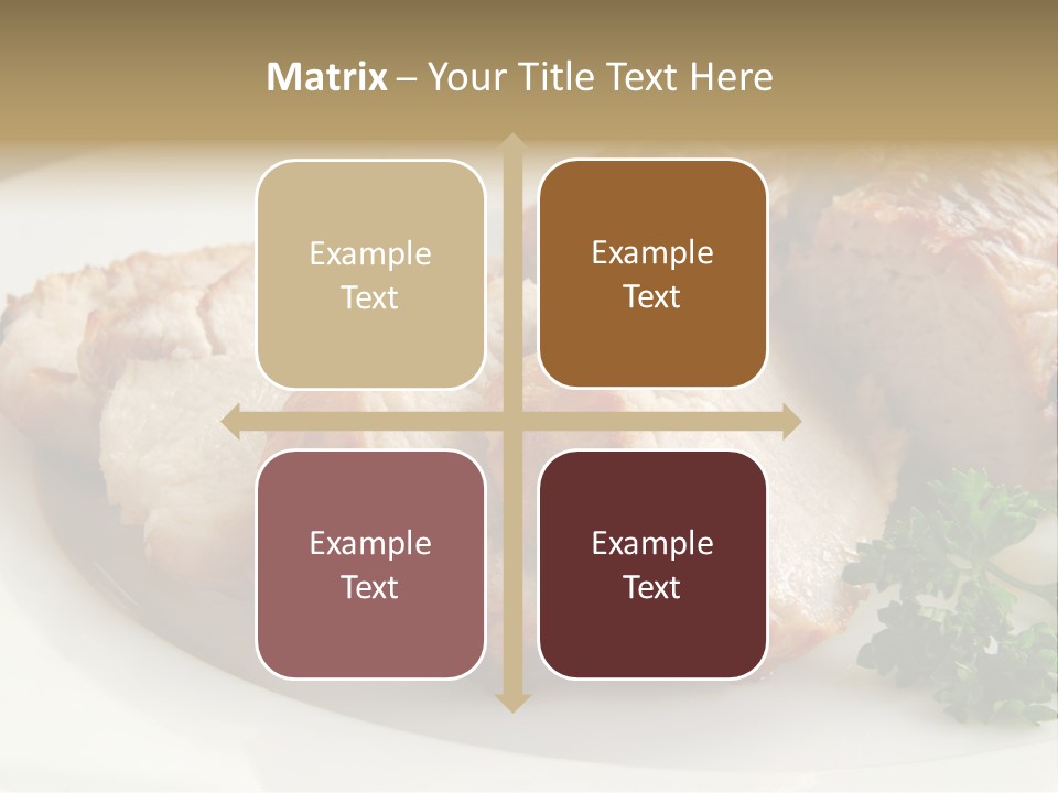 Pork Meat Baked PowerPoint Template