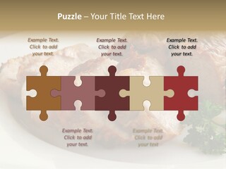 Pork Meat Baked PowerPoint Template