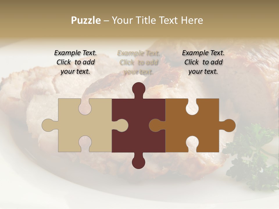 Pork Meat Baked PowerPoint Template