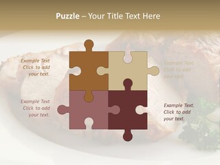 Pork Meat Baked PowerPoint Template