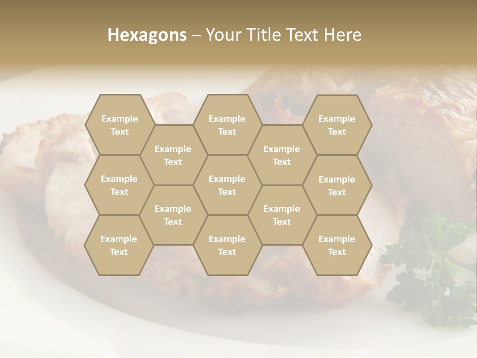 Pork Meat Baked PowerPoint Template