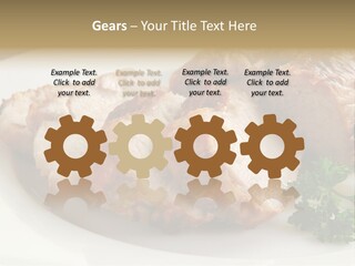 Pork Meat Baked PowerPoint Template