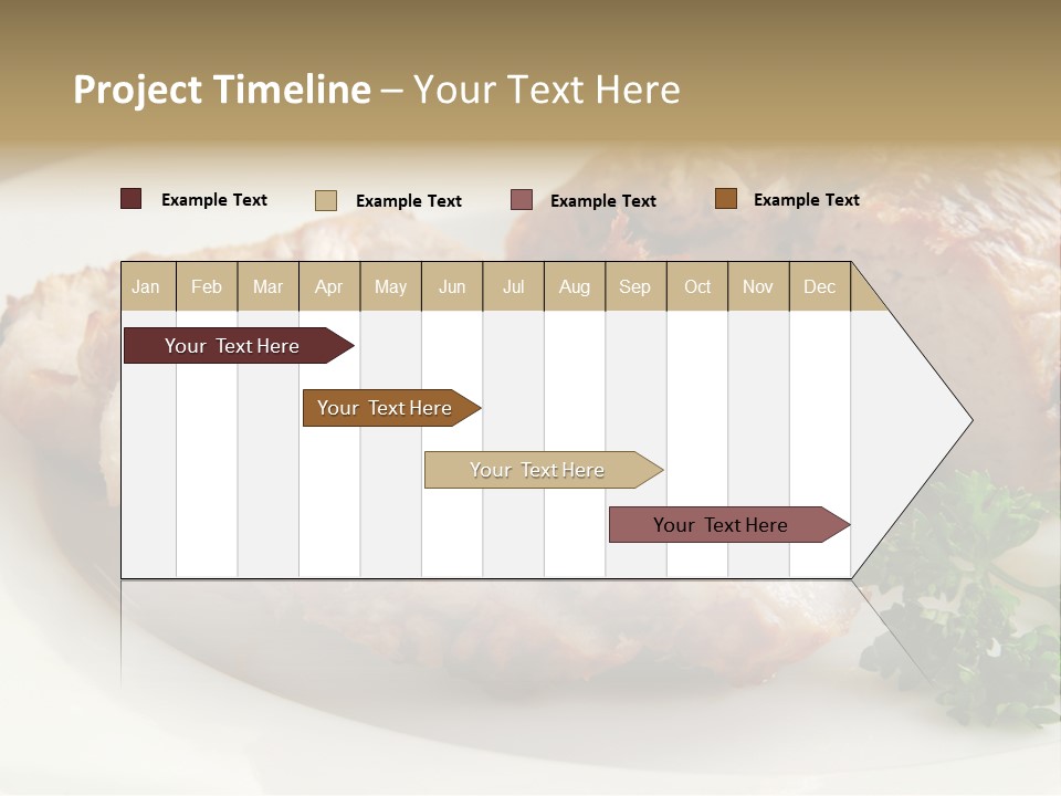 Pork Meat Baked PowerPoint Template