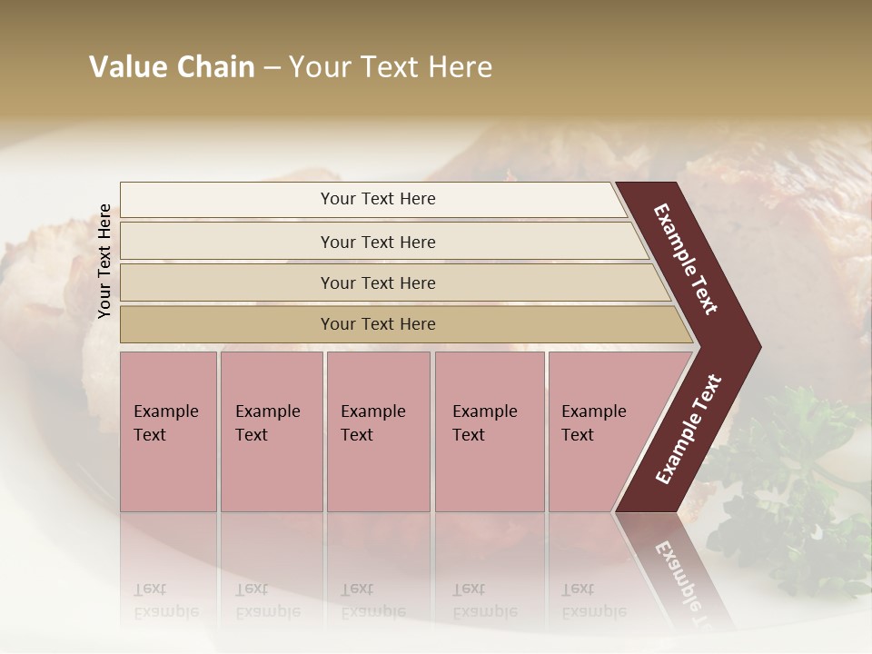 Pork Meat Baked PowerPoint Template