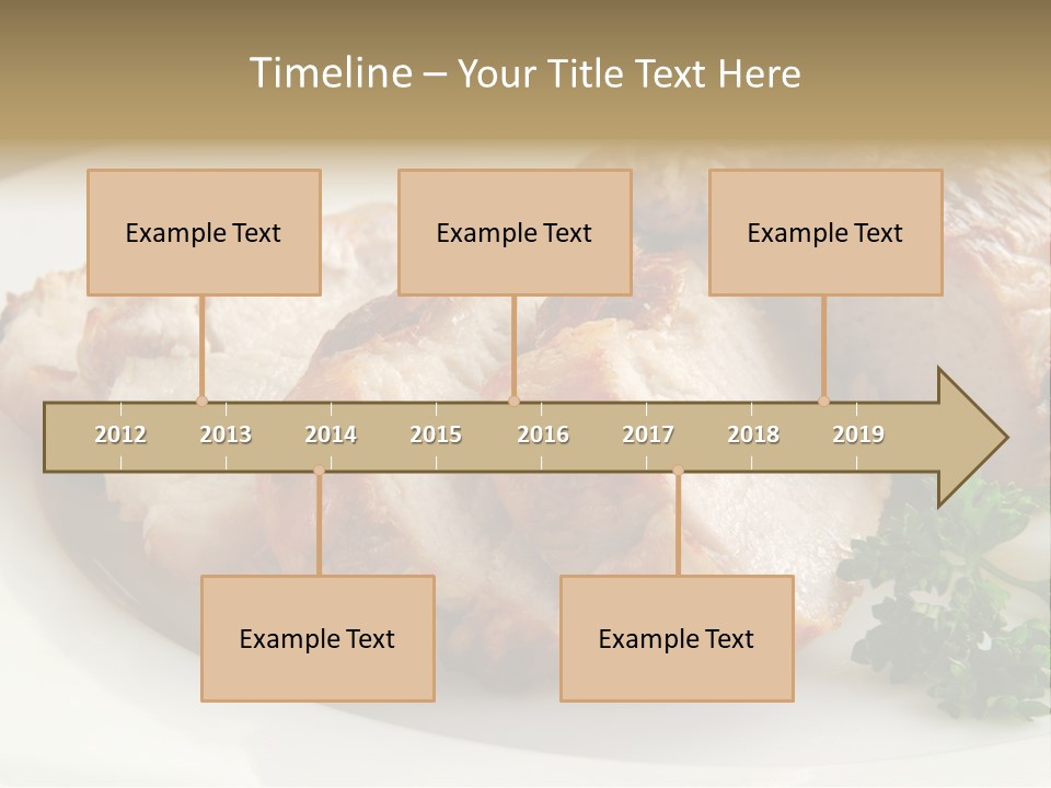 Pork Meat Baked PowerPoint Template