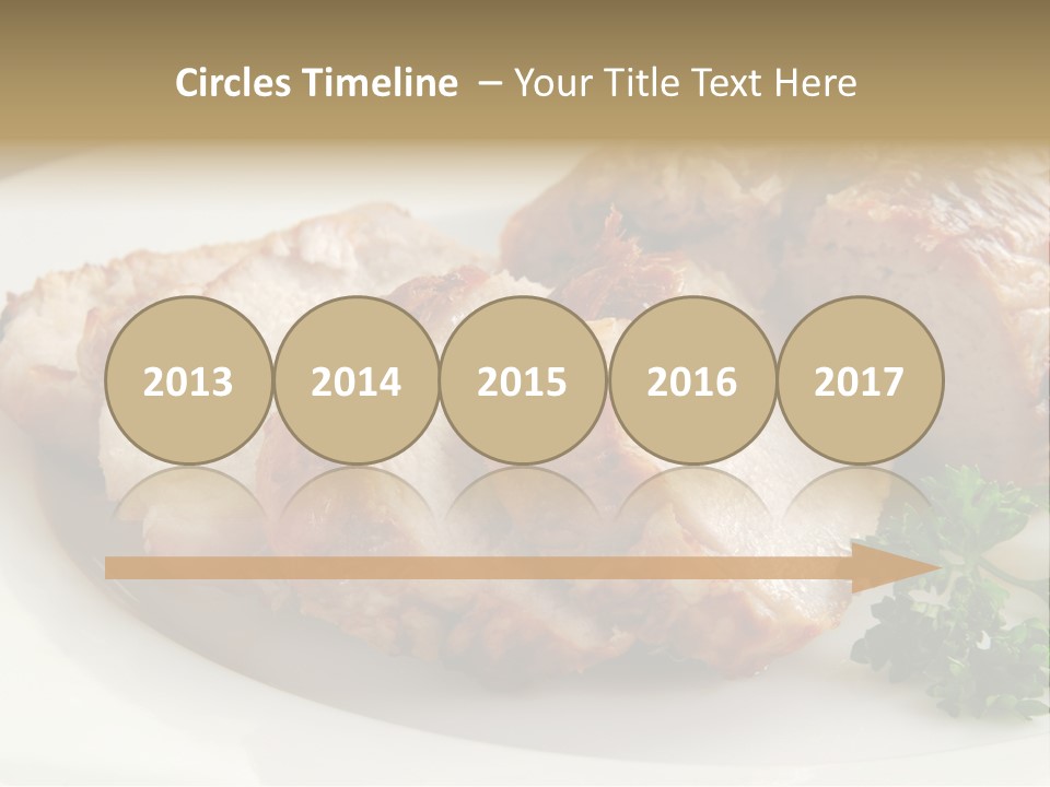 Pork Meat Baked PowerPoint Template