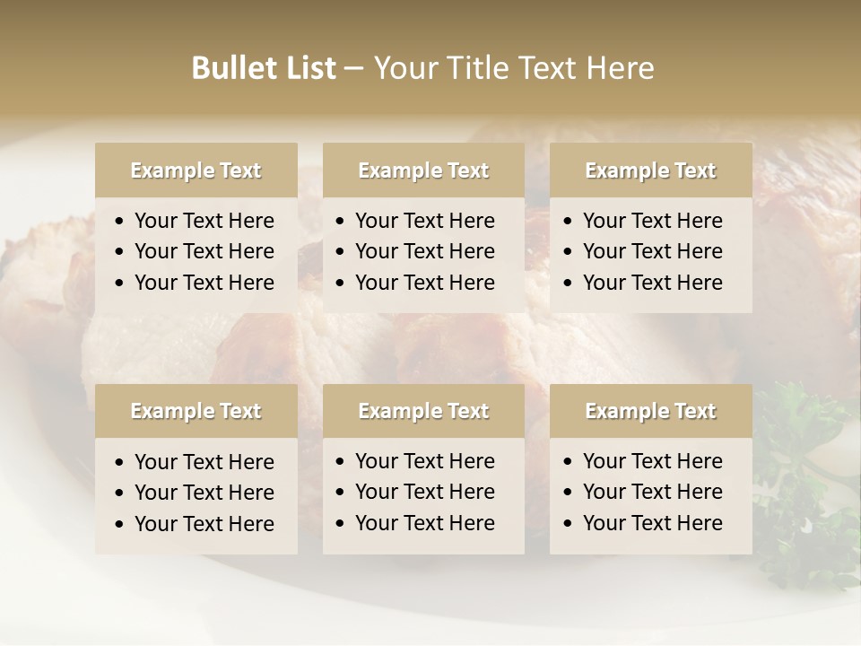 Pork Meat Baked PowerPoint Template
