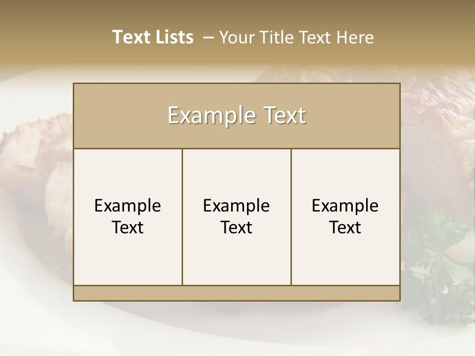 Pork Meat Baked PowerPoint Template